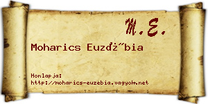 Moharics Euzébia névjegykártya
